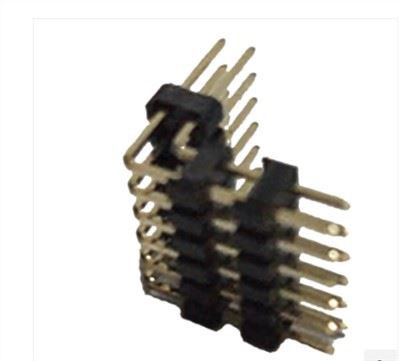 2.54 ملی میٹر پن ہیڈر ٹرپل پلاسٹک بینٹ 90ڈگری°